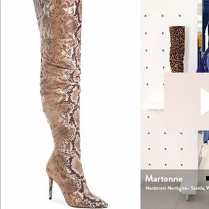 Jessica Simpson NIB Ladee snakeskin over knee boot